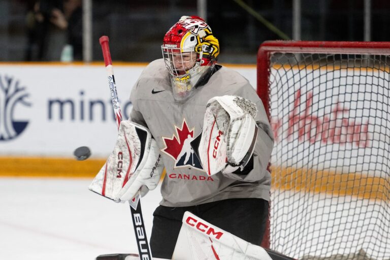 Le gardien canadien Carter George utilise la musique pour étouffer la pression