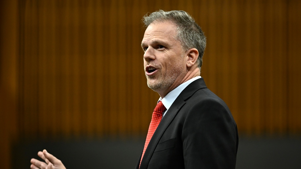 Minister of Health Mark Holland rises during Question Period in the House of Commons on Parliament Hill, in Ottawa, Monday, Oct. 7, 2024. THE CANADIAN PRESS/Justin Tang