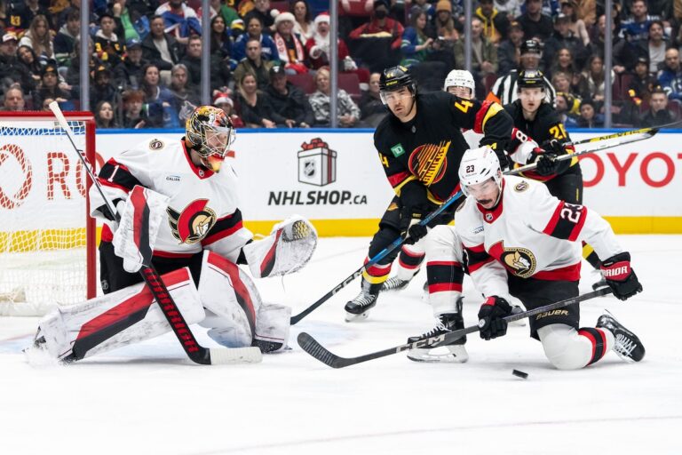 Les Sénateurs dominent les Canucks 5-4 dans un thriller en prolongation