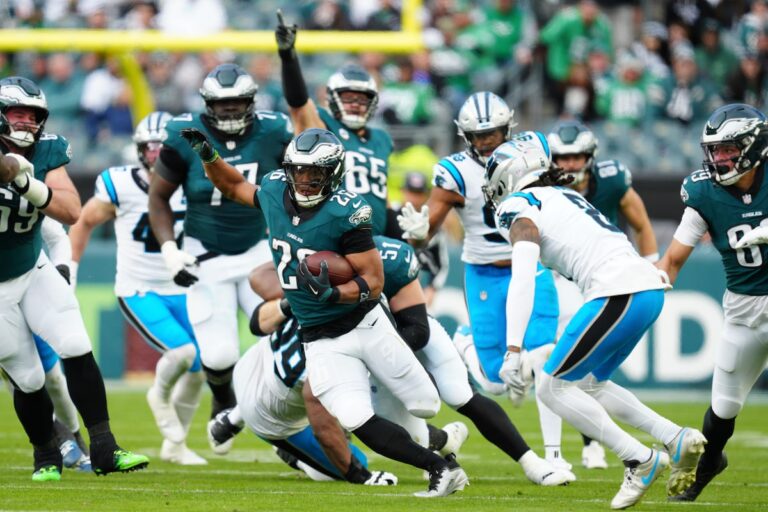 Saquon Barkley établit le record de franchise lors de la neuvième victoire consécutive des Eagles