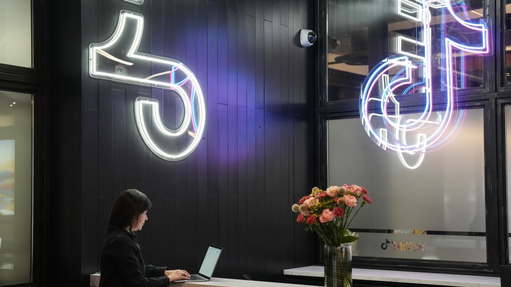 A view of the TikTok offices in Toronto, on Wednesday December 4, 2024.THE CANADIAN PRESS/Chris Young