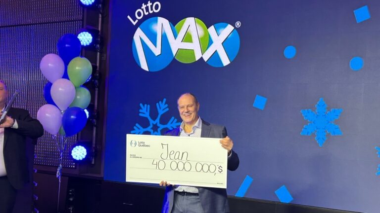 Un Montréalais prend sa retraite anticipée après avoir remporté la moitié du jackpot de 80 millions de dollars du Lotto-Max