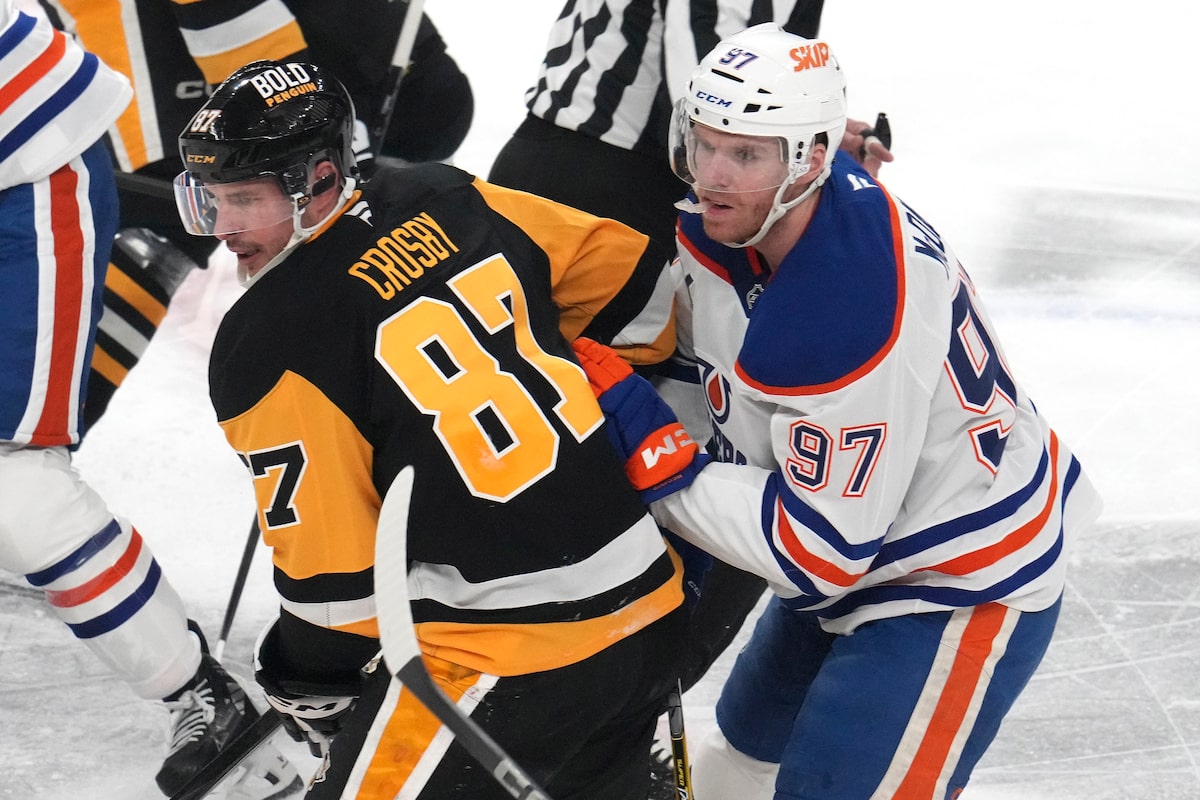 Crosby se classe neuvième sur la liste des pointeurs en carrière de la LNH alors que les Penguins battent McDavid et les Oilers 5-3