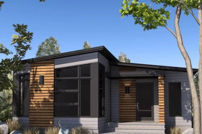 Homebuilder apportant un logement modulaire à Sudbury