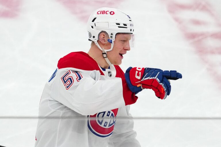 L'attaquant des Canadiens Emil Heineman blessé après avoir été heurté par une voiture dans l'Utah