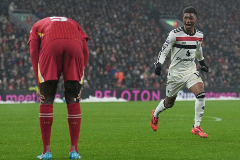 Le but d'Amad Diallo scelle le match nul 2-2 pour Man United contre Liverpool