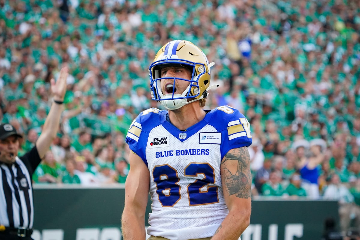 Les bombardiers bleus de Winnipeg libérent le récepteur vétéran Drew Wolitarsky