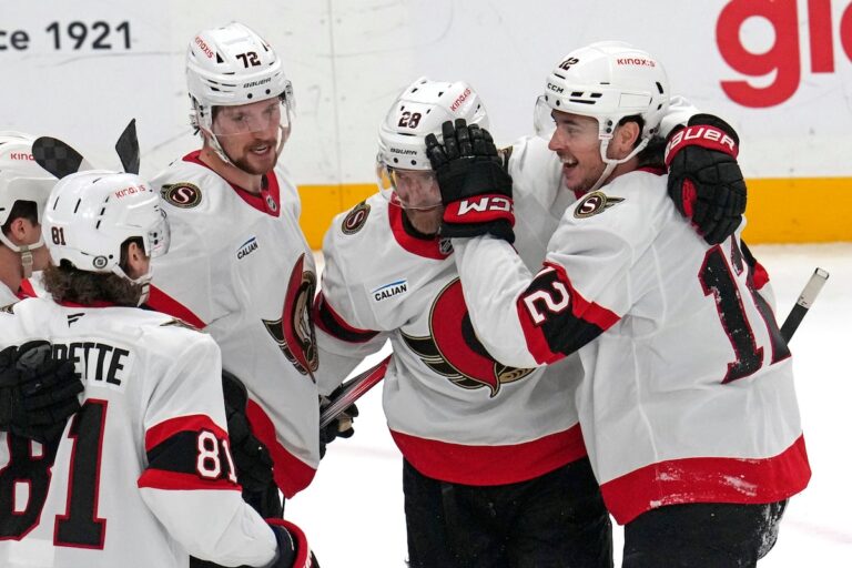 Pinto marque deux fois et les Sénateurs se jettent sur les Penguins pour une victoire de 5-0