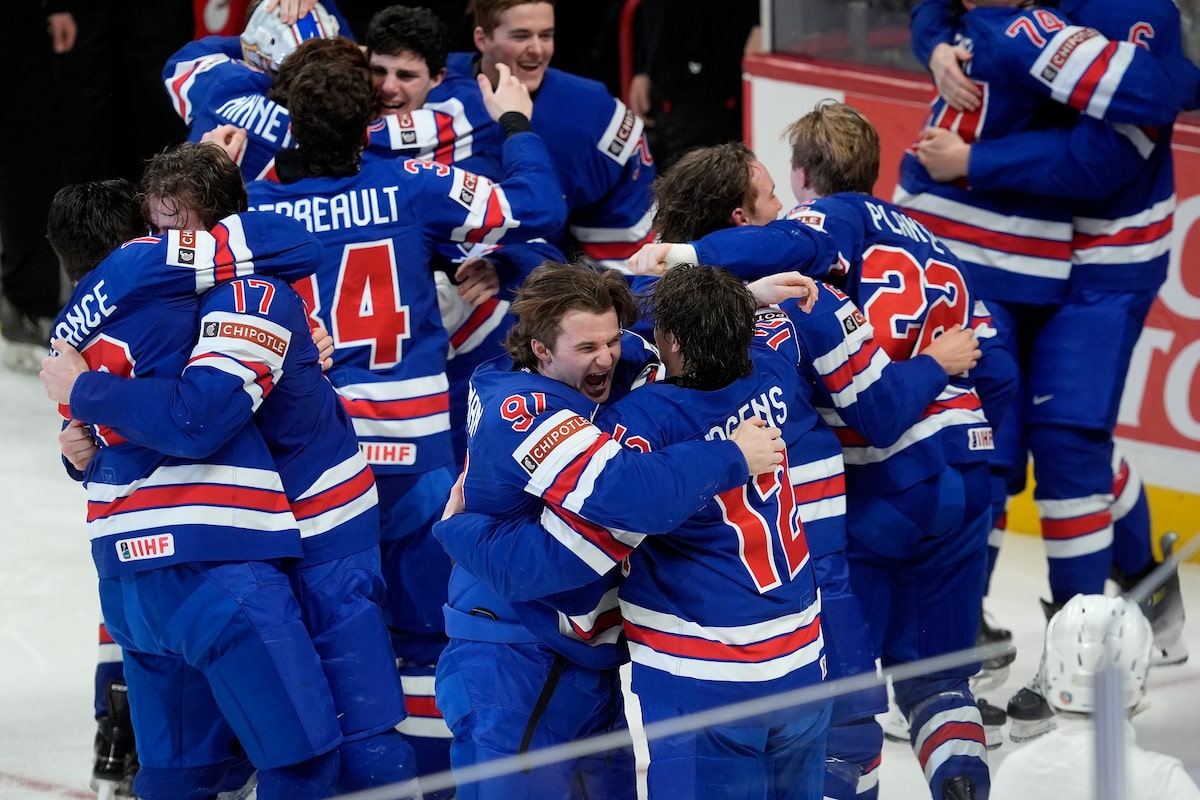 Teddy Stiga marque le but vainqueur, les États-Unis battent la Finlande 4-3 en prolongation pour remporter l'or mondial junior