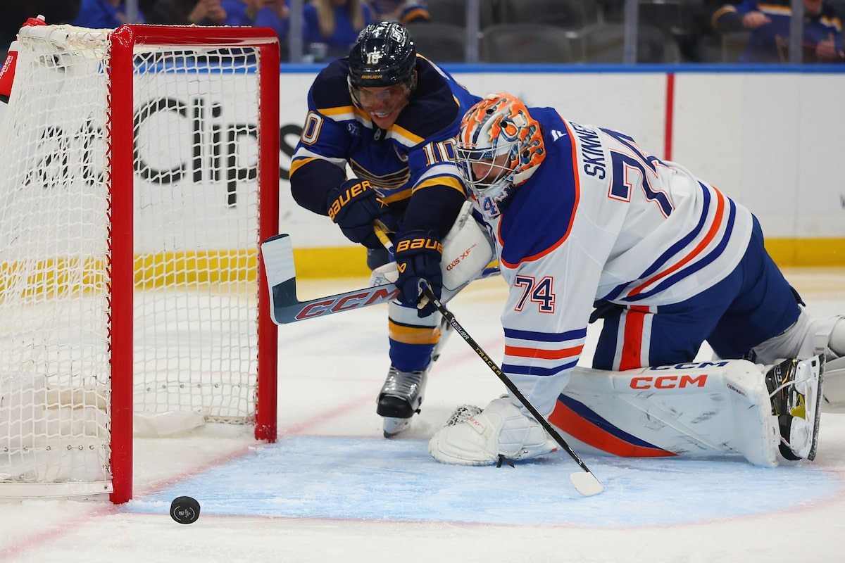 Brown scores en OT alors que les Oilers se rassemblent sur la route pour battre les blues 3-2