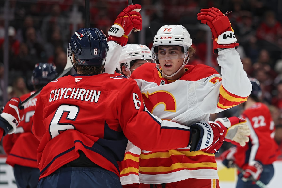 Flames a battu les Capitals 3-1 malgré le score Ovechkin, emménager dans la dernière place en séries éliminatoires dans l'ouest