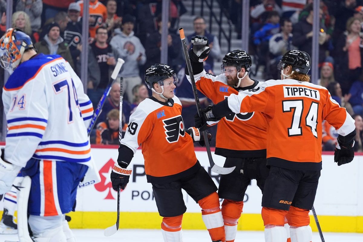 Michkov, Couturier et Tippett ont conduit les dépliants à 6-3 victoires contre les Oilers