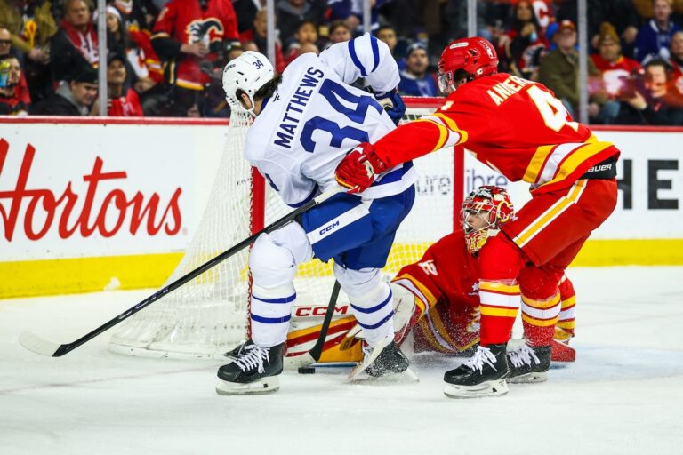 Nylander Nets Hat Trick As Leafs Douse Flames 6-3