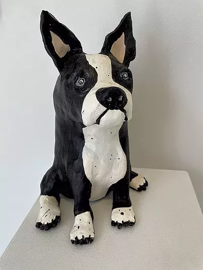 "Ralph (Boston Terrier)" par Peggy Smith - Alice Dodge © ️ Sept jours
