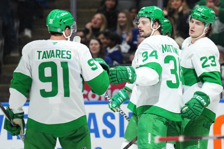 Auston Matthews, William Nylander Power Maple Leafs sur les flammes 6-2