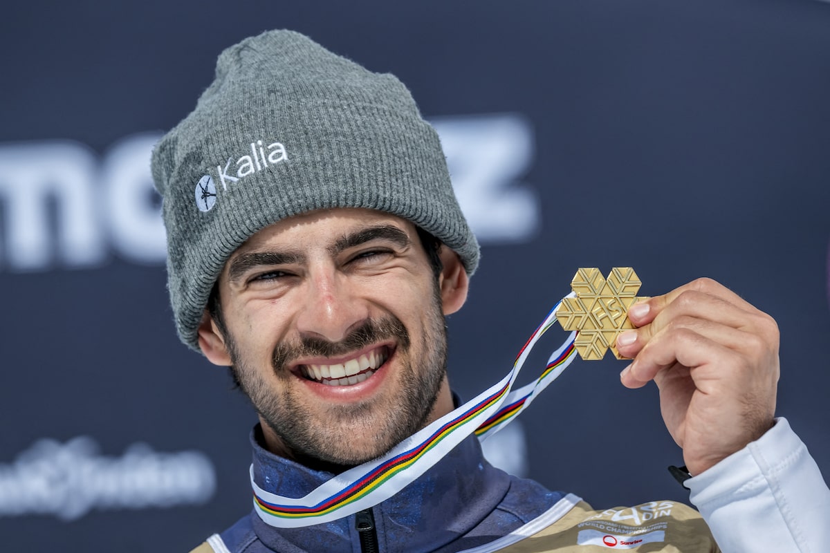 Canadian Eliot Grondin remporte l'or de la croix de snowboard aux championnats du monde