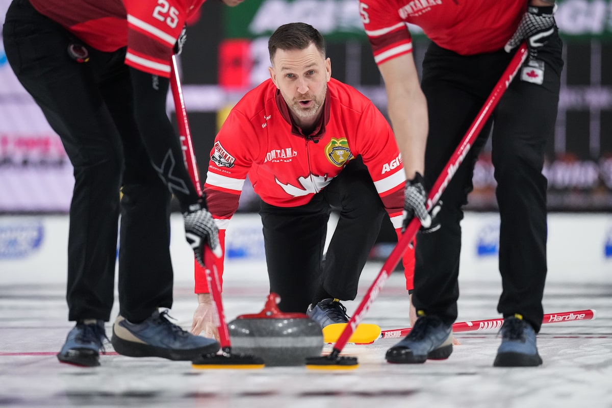 Le champion en titre Brad Gushue s'ouvre sur la victoire au Brier du Montana