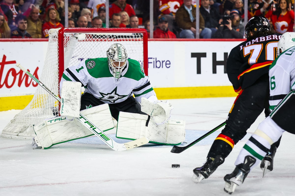 Le gardien de Dallas Desmith brille dans la victoire 5-2 des stars sur les flammes de Calgary