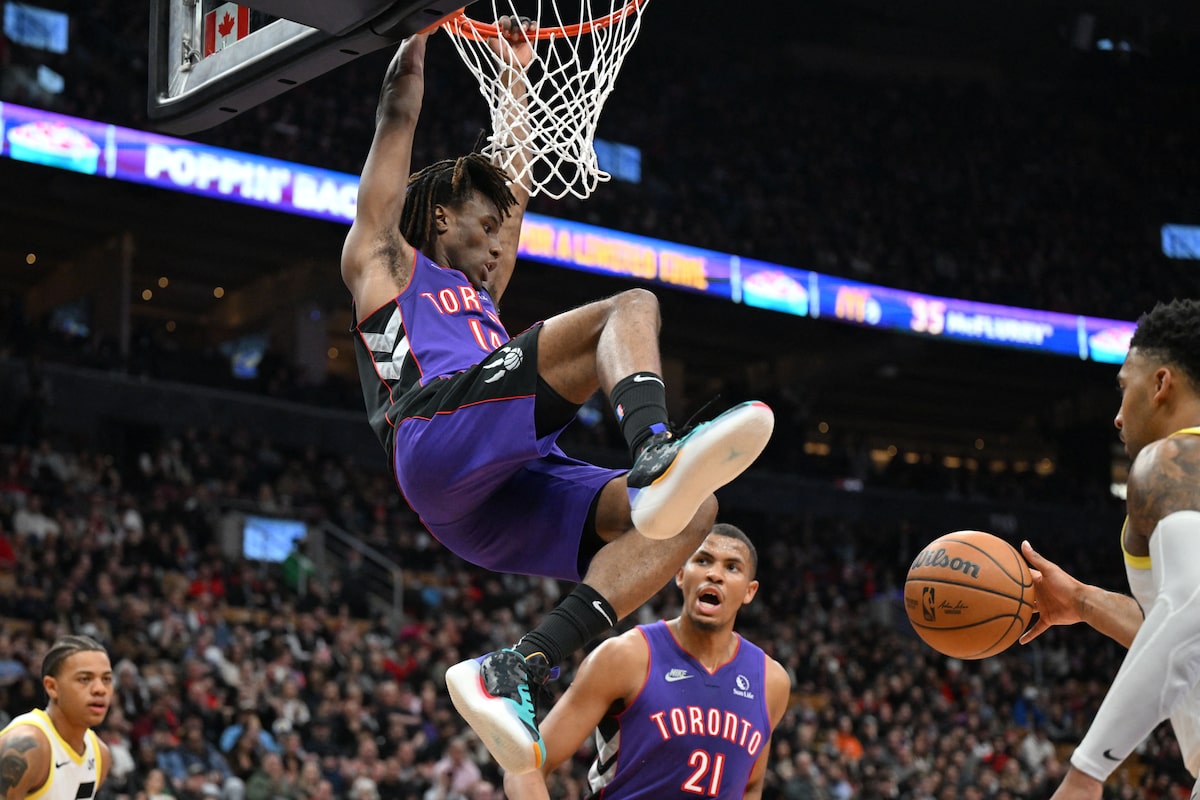 Le sommet de la saison de Quickley 34 points aide les Raptors Top Jazz 118-109 pour la troisième victoire consécutive