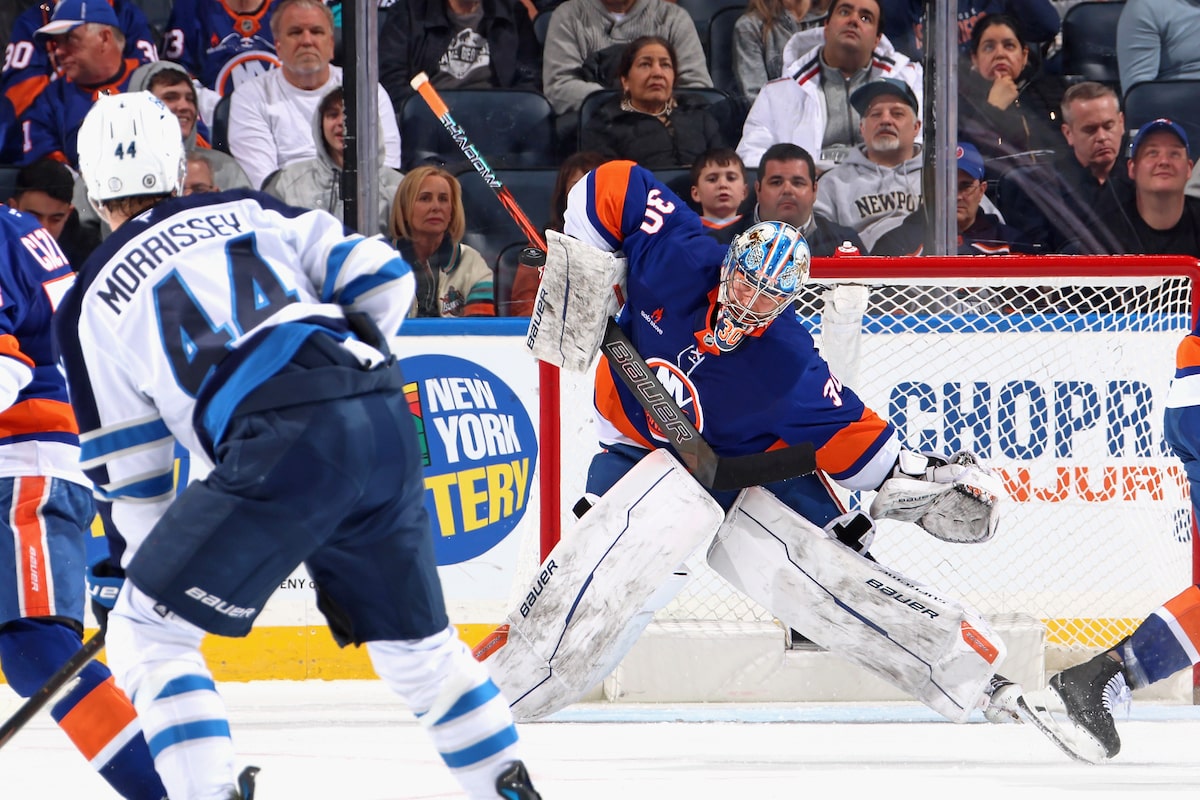Nelson, Palmieri a conduit les Islanders à 3-2 victoire sur les Jets de la NHL