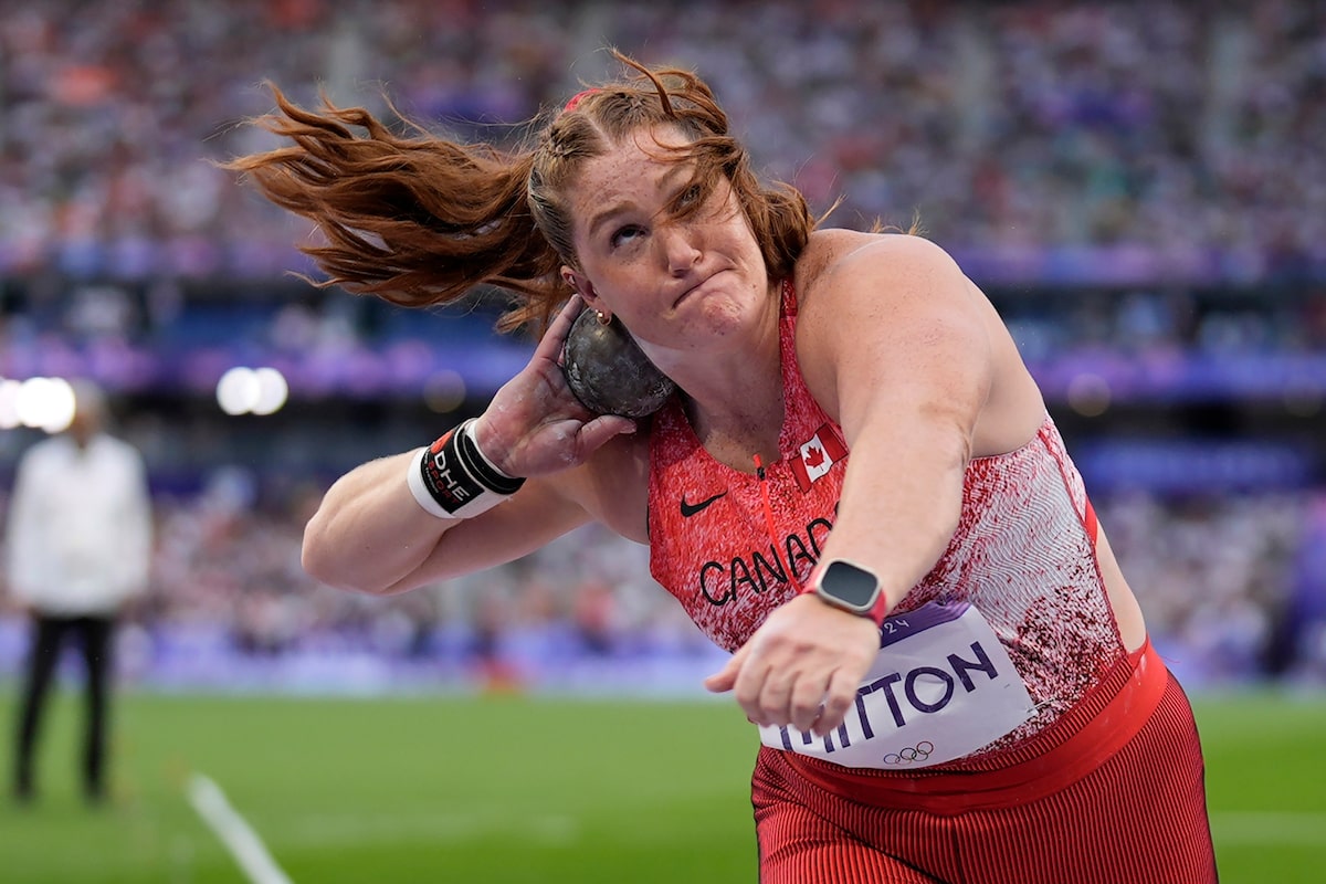 Sarah Mitton du Canada vise à ciment le lancer du lancer du poids aux championnats du monde en salle