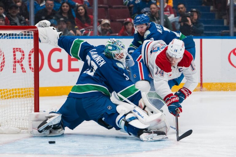 Top Line Powers Canadiens à 4-2 victoire sur les Canucks en difficulté