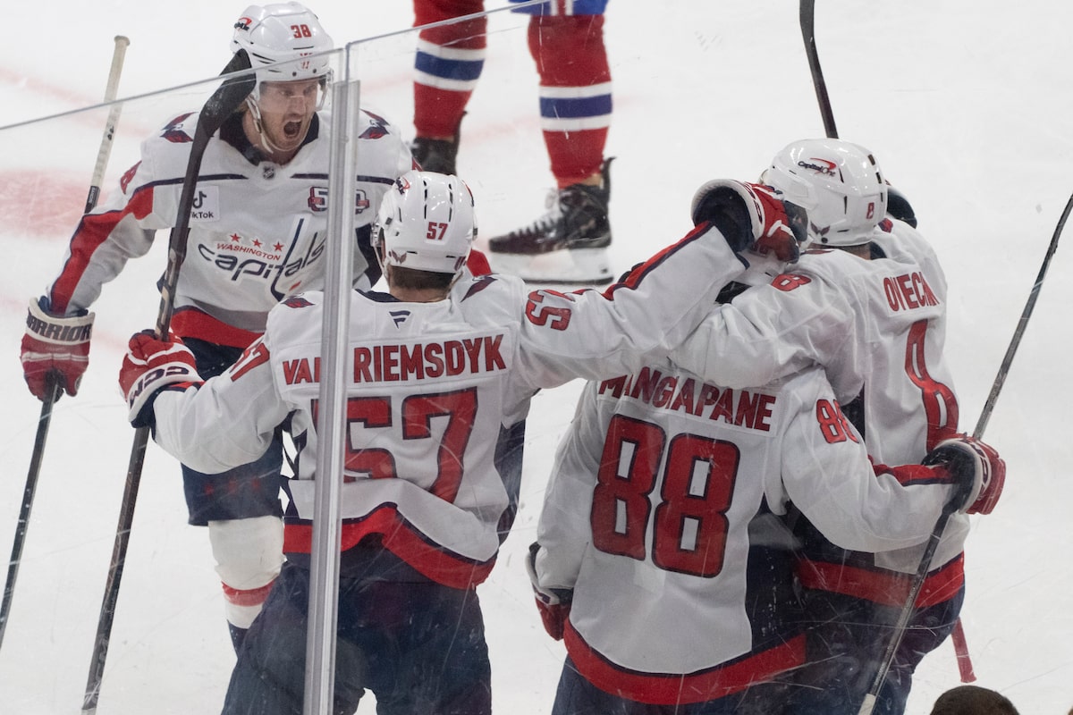 Andrew Mangiapane marque en retard, Capitals a battu les Canadiens 5-2 pour prendre les avances de la série 3-1