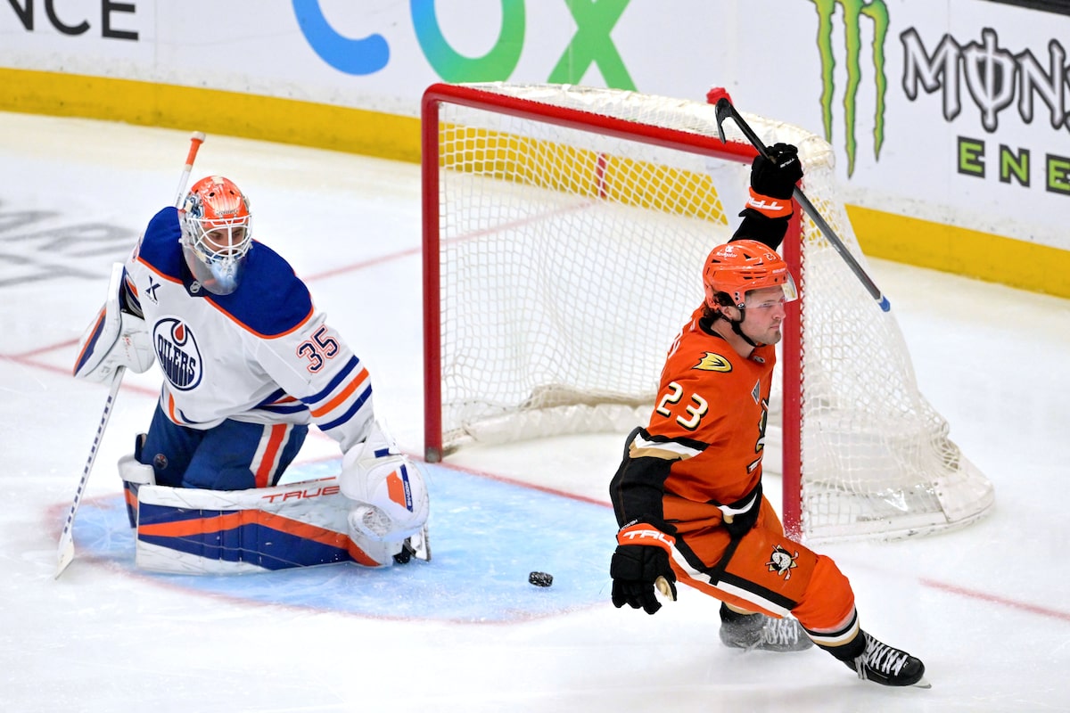 Cutter Gauthier marque deux buts pour mener les canards après les Oilers en désaccord 3-2