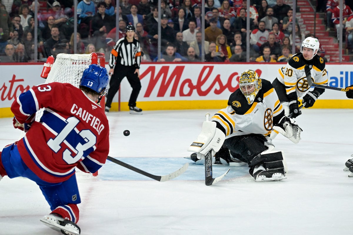 Gallagher a deux points, les Canadiens dominent les Bruins en difficulté en 4-1