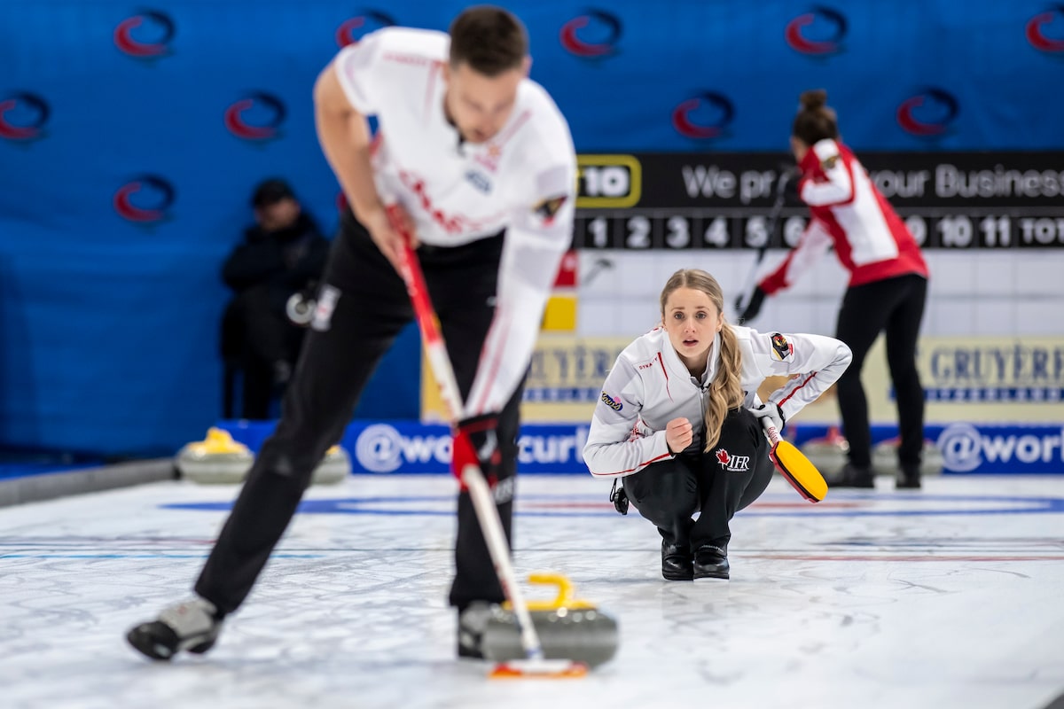 Le Peterman et Gallant du Canada subissent la première perte de curling des mondes en double mixte