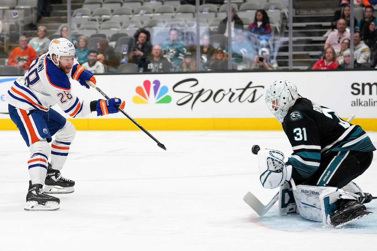 Les Oilers ont battu les requins 3-2 malgré la perte de Draisaitl à cause d'une blessure non divulguée