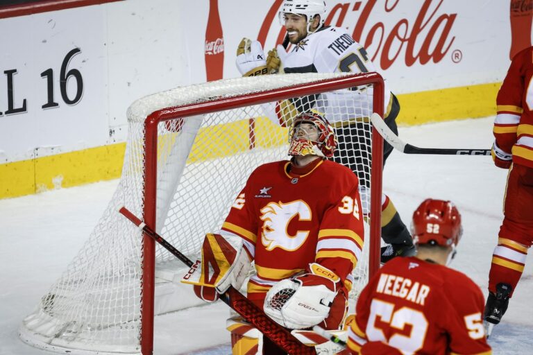 Les flammes de Calgary doivent se contenter d'un point après que le rebond «malchanceux» entraîne une défaite 3-2 en prolongation contre Vegas
