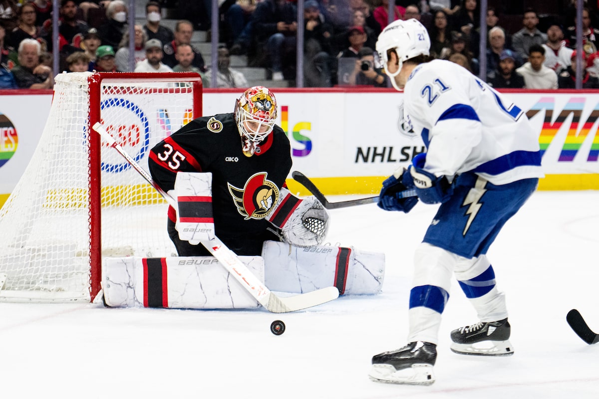 Ullmark, les sénateurs tiennent la foudre pour la victoire 2-1