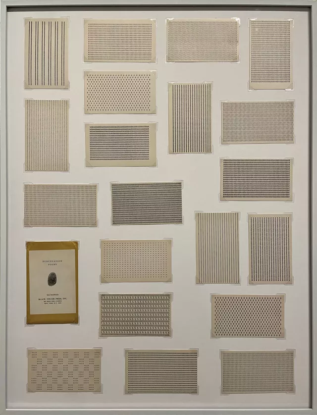 «Poèmes de ponctuation», 1966 - Alice Dodge © ️ Sept jours