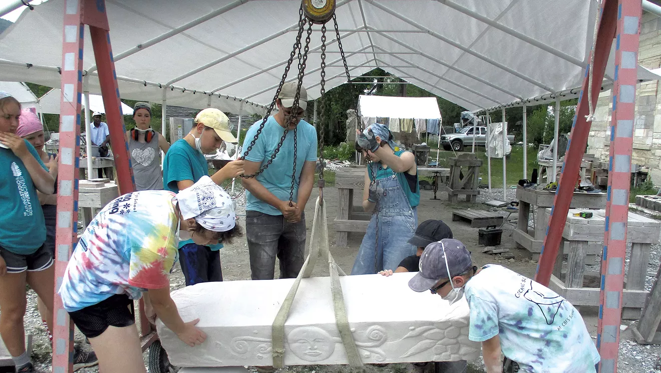 Atelier de sculpture en pierre gratuite pour les adolescents du Vermont