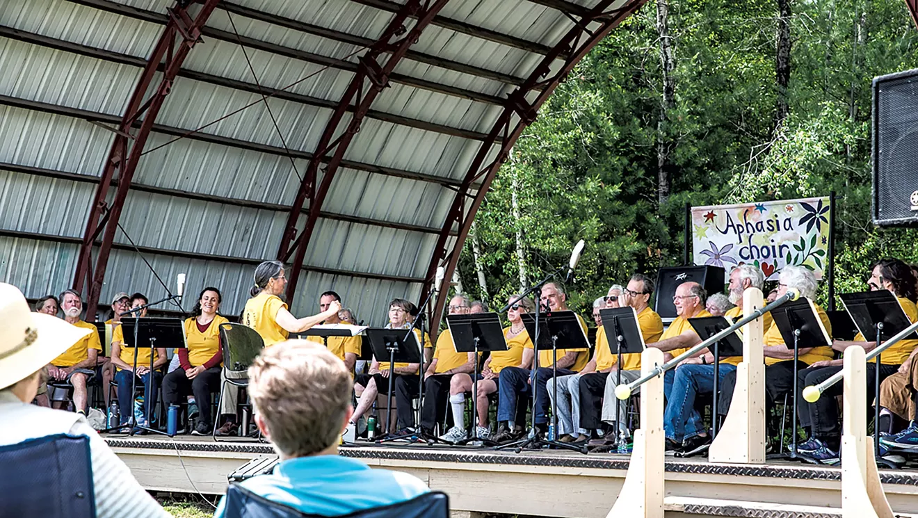 La chorale aphasie du Vermont laisse parler la musique