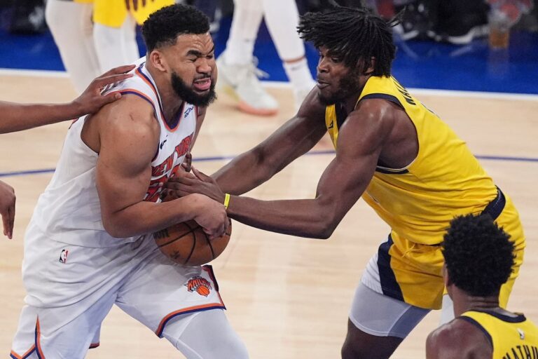Brunson, Towns porte des Knicks à 111-94 victoire qui coupe la série des Pacers a conduit à 3-2