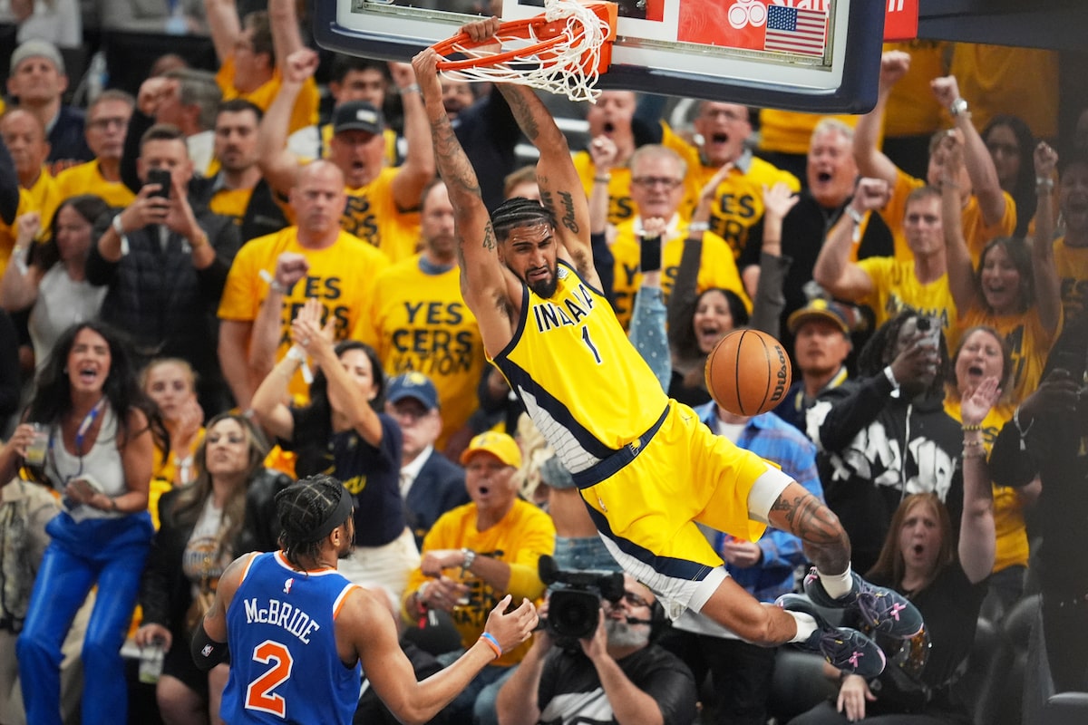 Haliburton Nets 32 points alors que Pacers battait les Knicks 130-121 pour prendre les avances de la série 3-1