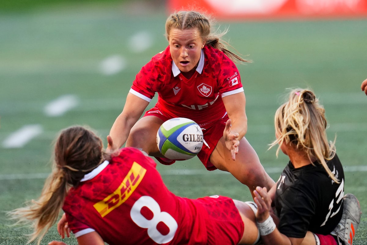 Le Canada a besoin de deux essais tardifs pour expédier les États-Unis 26-14 dans le premier match de la série Pacific Four
