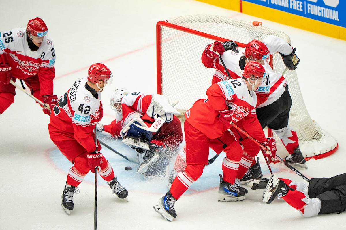 Le Danemark réalise un énorme bouleversement avec une victoire en quart de finale 2-1 contre le Canada à Hockey Worlds