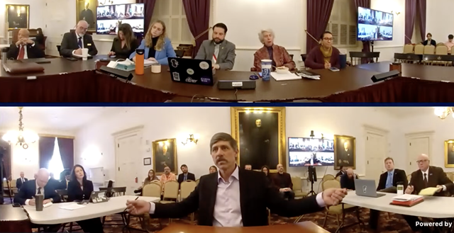 Le lieutenant-gouverneur John Rodgers témoignant lors d'une table ronde de cannabis qu'il a convoqué - Capture d'écran