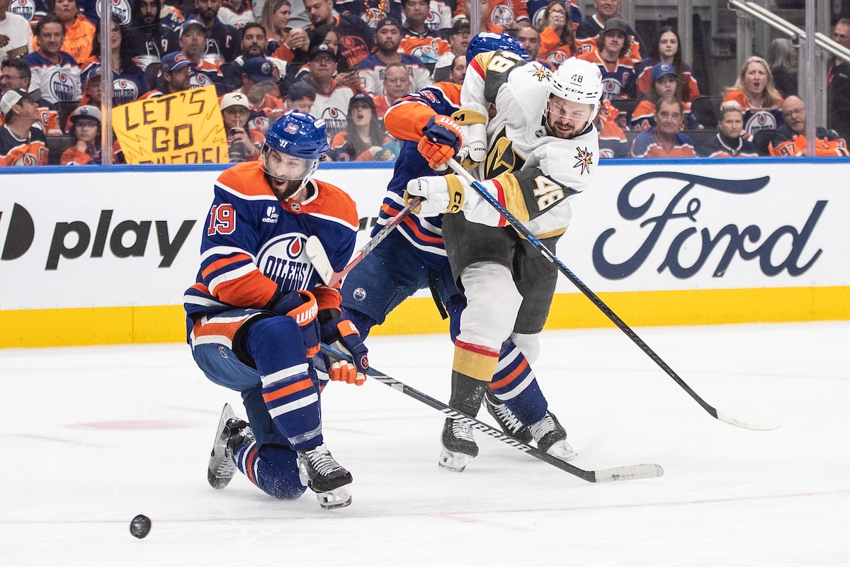 Les Oilers d'Edmonton ont mordu au buzzer en défaite 4-3 contre Vegas Golden Knights