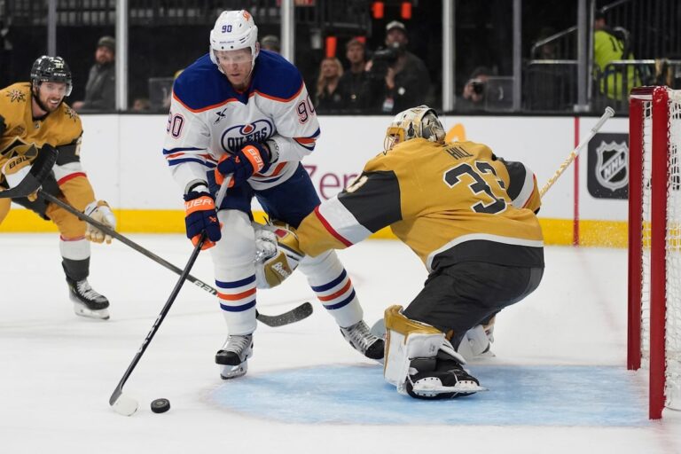 Les Oilers se rassemblent pour la cinquième fois de la LNH de la LNH pour battre Golden Knights 4-2 dans le match 1