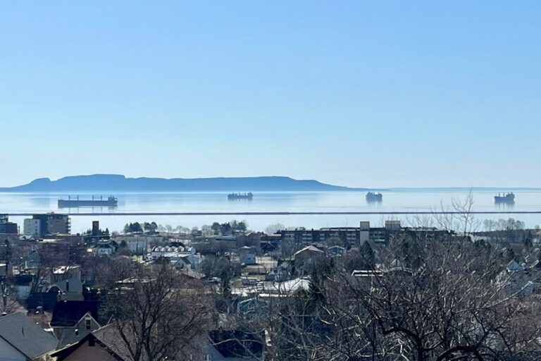 Les navires dans le port de port sont forts débutant à la saison d'expédition