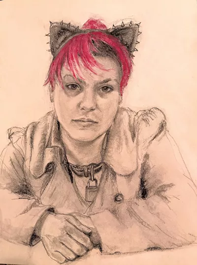 Portrait de "Pink Kitty" - Derek Brouwer © ️ Sept jours