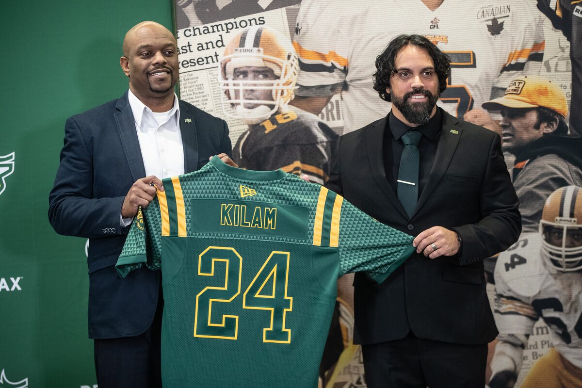 Buck Pierce de la Colombie-Britannique, Mark Kilam d'Edmonton pour se rencontrer dans leurs débuts de coaching de la LCF