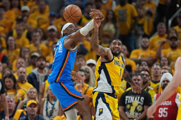 Gilgeous-Aalexander se déchaîne dans le 4e, Rally Thunder to Top Pacers 111-104 et Tie Finals