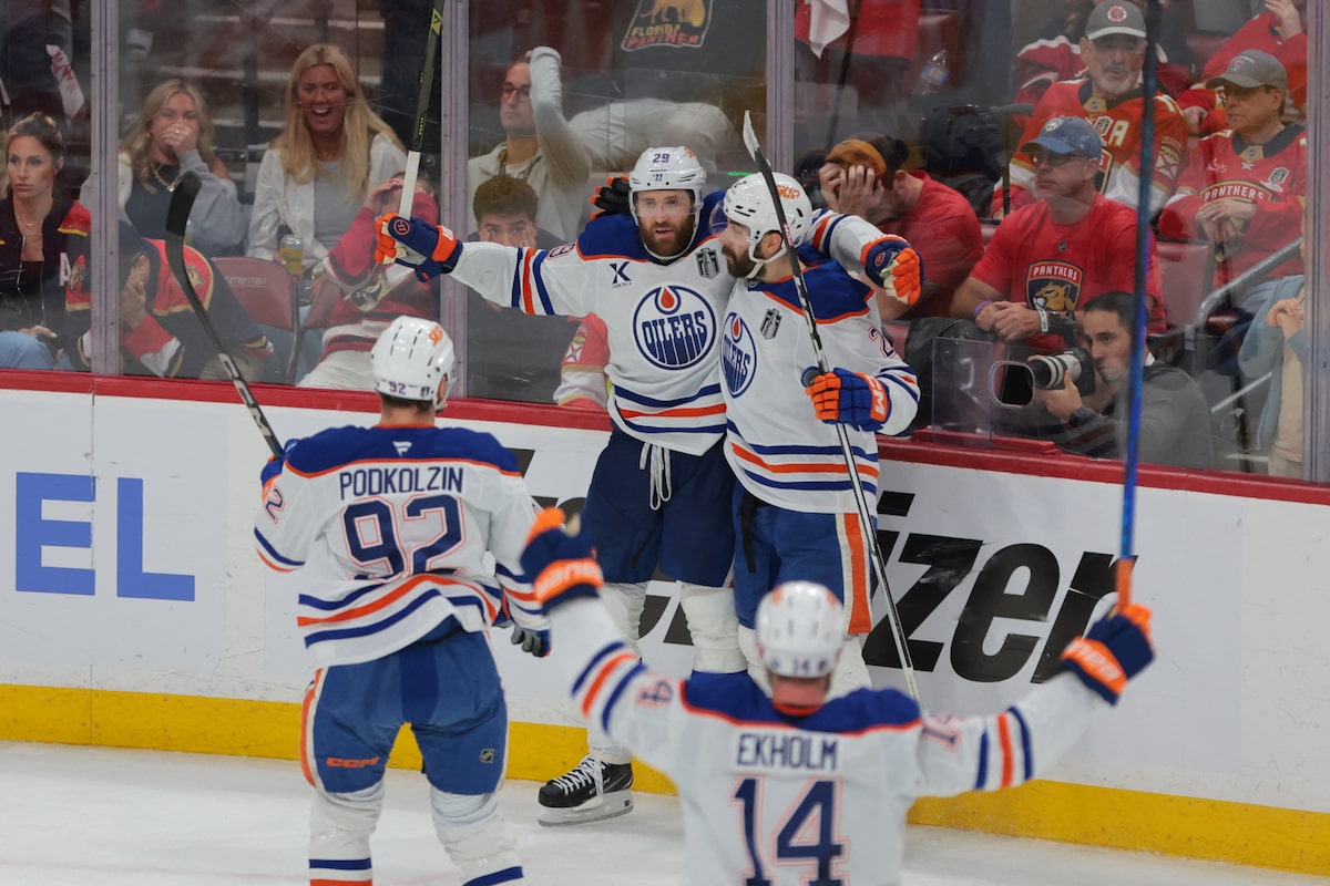 Les Oilers d'Edmonton ont battu Florida Panthers 5-4 en prolongation pour égaliser la finale de la Coupe Stanley