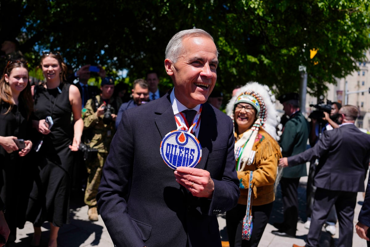 Mark Carney est enraciné pour ses Oilers de la ville natale