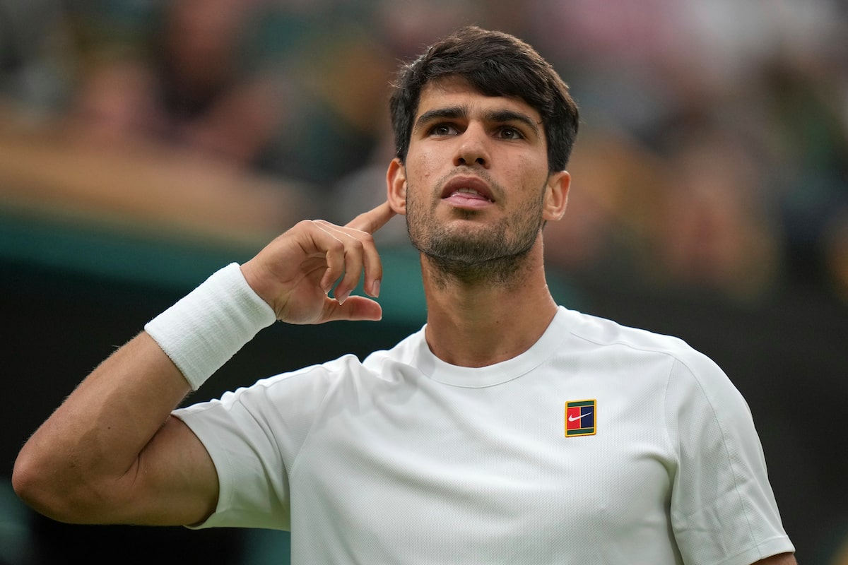 Alcaraz pousse Wimbledon Win Streak à 18, les livres en quart de finale